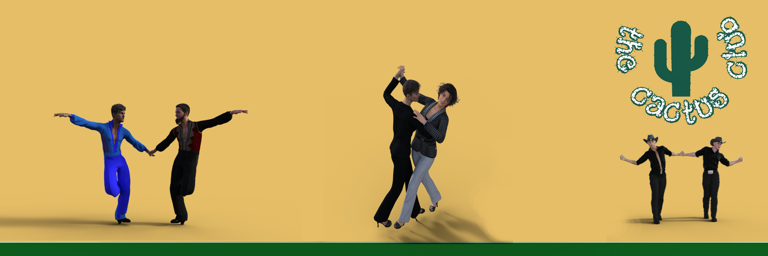 Header with dancers